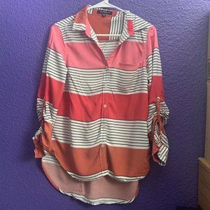 Black and White Striped Top | Size Small